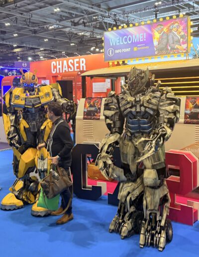 Transformer robots at exhibition